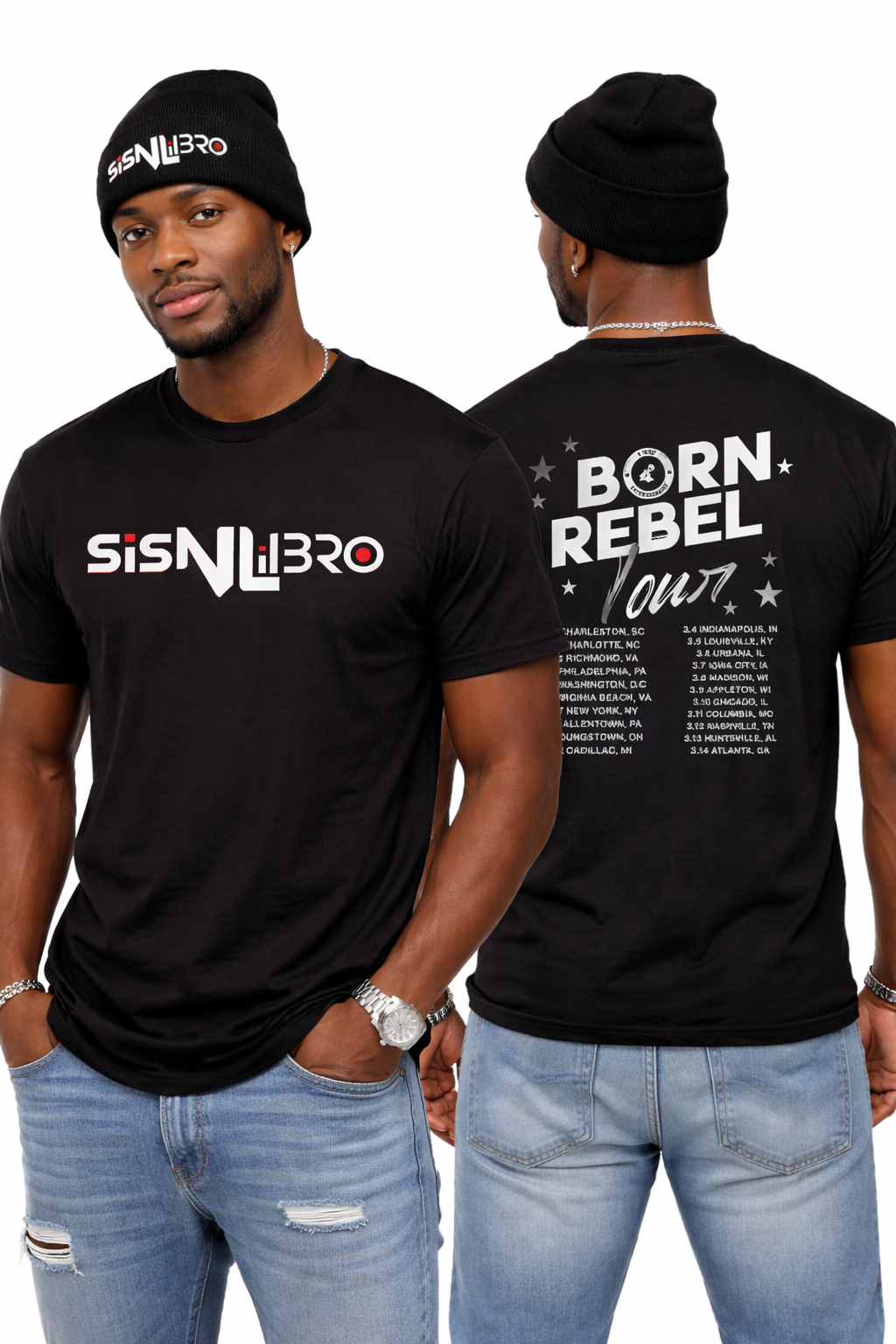 SNLB Born Rebel Tour T-Shirt - Official 2026 Merchandise