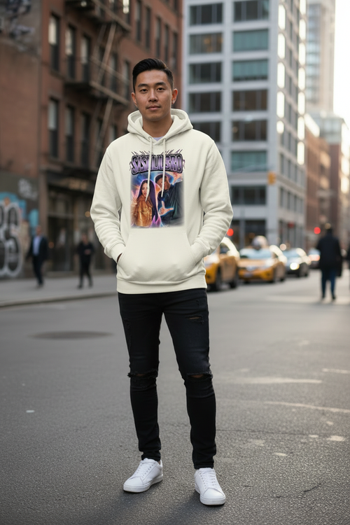 Asian Male wearing SNLB Hoodie - Option 2