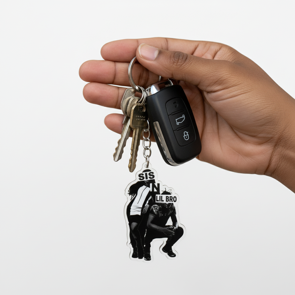 SNLB Keychain - White Background with Hand